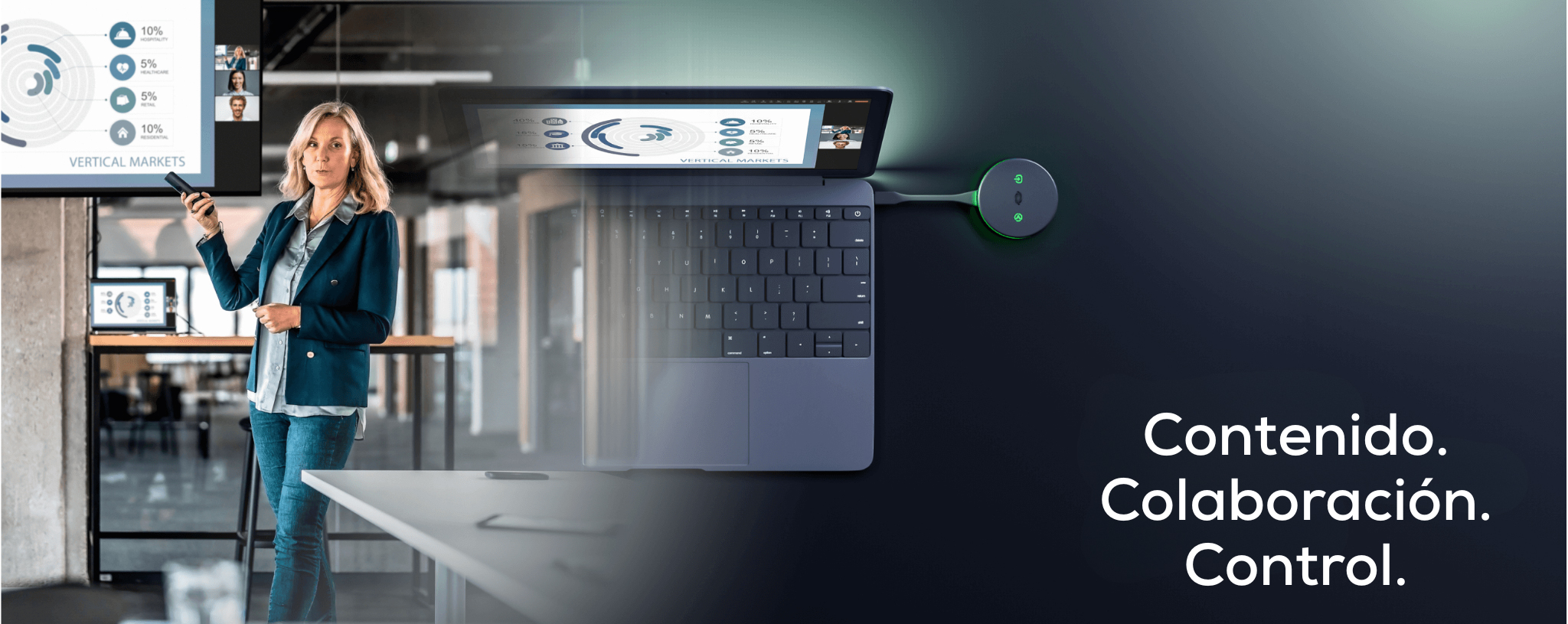 Soluciones en Contenido, Colaboración y control de Crestron Latin.